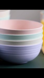 Bộ 4 Bát Chén Tô đựng thức ăn ST GROUP chất liệu lúa mạch tiện dụng nhiều size nhiều màu thân thiện với môi trường