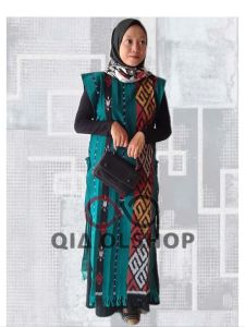OUTER ROMPI TENUN IKAT WANITA PANJANG