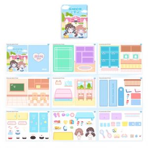 HSHOP Inspire Little Artists Decorative Stickers CIY Craft Book by Cute Pomelo Sisters SZ280