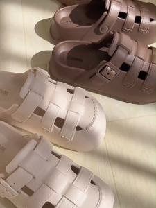 YooWoo Sandal Wanita Kekinian / Sandal Selop Wanita / Sandal Karet / Sandal Sol Tebal PVC / Sandal Slop Wanita / Sandal Wanita Terbaru 2025