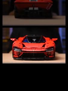 Đồ Chơi Lắp Ráp Xếp Hình Nicetoys Mô Hình Siêu Xe FERRARI DAYTONA SP3 V12 Tỉ Lệ 1:8 Điều Khiển Từ Xa RC Với 3700+ Mảnh Ghép