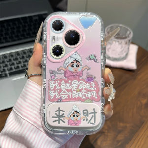 Huawei Pura80 Pro+ New P70 Ultra Cute Cartoon P60 Full Cover P50E Silicone P40 3D Protection Case Mirror Stand Phone Shell