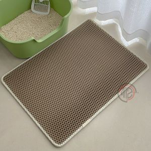 แผ่นดักทรายแมว แผ่นรองทรายแมว ซักได้ค่ะ ที่ดักทรายแมว รุ่นอัพเกรดของแผ่นครอกแมวสองชั้น 2 สีและขนาดให้เลือก ที่ดักทรายแมว ดักทรายแมว