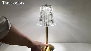 TriColor LED Table Lamp study room living room desk lamp LED bedroom bedside European style lamp Eye protection
