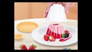 4pack Plastic Pudding Molds Jelly Panna Cotta Molds With Lids Pudding Pans Dessert Cups Chocolate Custard Mould Baking Tool