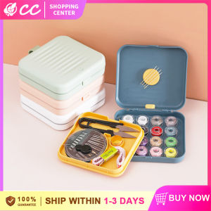 Magnetic Sewing Box Set 21Pcs DIY Hand Embroidery Sewing Tool Kit Portable Needle 0Thread Box Anti-lost Home Sewing Accessories