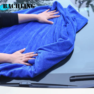 60x160/180cm Car Wash Towel 400GSM Microfiber High Water Absorption Cleaning Car Towel Absorbent Towel Superfine Fiber Thickened