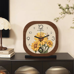 Nordic Countryside Style Desktop Clocks Living Room Decorative Items Small Ornaments No Light Source Easy Assembly Artificial Board