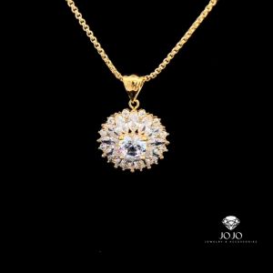 M1679 Mặt và Dây chuyền nữ đính đá CZ cao cấp sáng lấp lánh JOJO