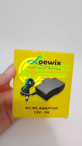LOEWIX Charger Universal Hitam 12V 1A untuk Samsung/Dell - Adaptor Listrik 50/60Hz