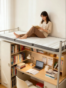 Foldable Breathable Latex Dormitory Mattress Adjustable Firmness