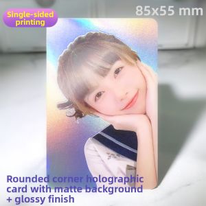 Round Corner Laser Flash Custom Print Cards 25pc