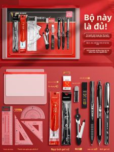 MONLEYTA | Bộ bút chì tô thẻ bài kiểm tra 2B Bộ dụng cụ học tập đầy đủ cho kỳ thi trung học phổ thông và đại học Bộ dụng cụ thi công chức