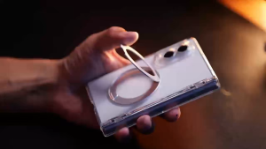 【🔥SG🔥】RICHMENTMALL Luxury Transparent Magnetic Stand Holder Case For iPhone Duo With Clear Screen Film Wireless charging Cover