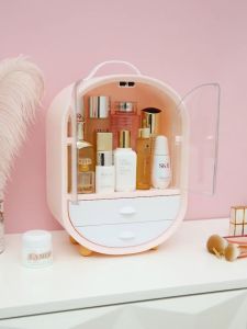 B.I.Y Viral Cosmetic Storage Box with 2-Door and 2-Drawer Dustproof Makeup Case Organizer 化妝品收納盒網紅