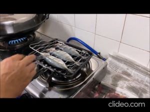 Home2U🏡 BBQ GRILL PAN FISH CHICKEN/PEMANGGANG IKAN BBQ Pemanggang Ikan Style Jepun/ fish grill pan with tray/BBQ grill Japanese Style