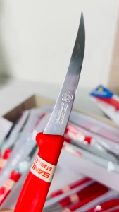 มีดคว้าน มีดแกะสลัก ด้ามพลาสติก มีดแกะผักผลไม้ ขนาด 16 ซม. สแตนเลสอย่างดี ยกกล่อง 2โหล เครื่องครัว