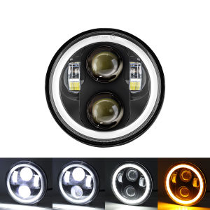 1 Bộ Đèn Pha LED 5.75 Inch Cho Xe Máy Harley Davidson Dyna Street Bob Night Rod Softail Deuce Custom Sportster Iron 883