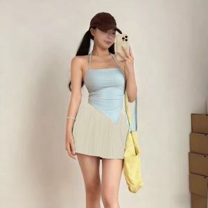 Moisture Wicking Anti-peek Two-layer Design Sport Skirt