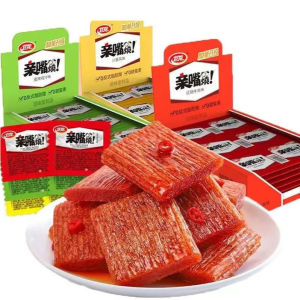 10bags 卫龙亲嘴烧辣条 Weilong Spicy Strips Snacks Latiao Snack Halal Spicy Latiao Spicy Mala Snacks 辣味零食 香辣零食 中國 零食