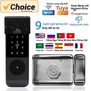 Khóa Vân Tay Thông Minh TTLOCK IP65 Bàn Phím Bluetooth/WiFi Khóa Viền Gắn Trên Bề Mặt Tương Thích Với Alexa/Google Home Dành Cho Khu Dân Cư