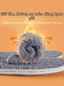 Winter Insulating Insoles Mens Woolen Warm Anti-Odor