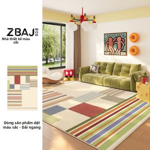 ZHIBAIJIA | Thảm Đa Màu Thời Trang Dễ Chăm Sóc