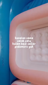 Kolam Renang Anak Jumbo 3 Rings Kolam Renang Keluarga Tiup Besar 1.2/1.5/1.8 Meter Kolam Tiutak 3 Ring Crystal Rectangular Kolam Renang Anak 1 Set Pompa