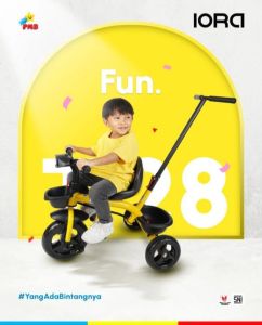 Sepeda Roda Tiga Anak IORA T28 Musik Lampu