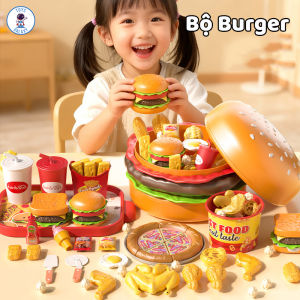 Đồ Chơi Nhập Vai Cửa Hàng Thức Ăn Nhanh Hamburger Pizza Gà Rán Giúp Bé Phát Triển Tư Duy Sáng Tạo