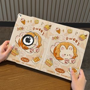 Mini7 Protective Case for Capybara 10.9 Inch 2022 10th Generation Tablet Cover 360 Rotating Leather Case Anti-Fall 10.2 Horizontal And Vertical Support Air6/7 Semi-Pack Pro11 Hard Shell