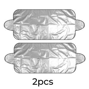 1/4pcs Foldable Windshield Protector All-Season Car Sun Visor Snow Cover SUV Hail Proof Shield Against Winter Heavy Snow Tools