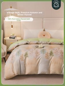 100 Pure Cotton Double Sided Flannel Duvet Cover 220x240cm