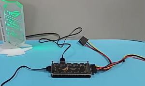 Bộ Chia RGB HUB 1-10 5V 3Pin/12V 4Pin Cho Quạt Máy Tính Để Bàn Quạt Tủ Máy Tính Chơi Game & Đèn LED Tương Thích M/B AURA SYNC Chất Liệu Đồng & Acrylic