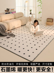 Living Room Electric Heating Carpet Graphene Carbon Crystal Mobile Warmth Pad Heater Waterproof Heating Floor Mat Minimal Maintenance