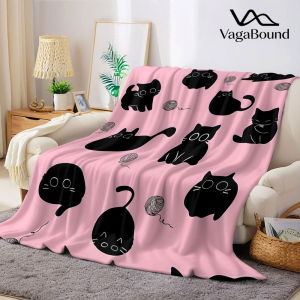 BILIBILI | Yarn Cat Flannel Blanket Warm Soft Halloween Christmas Decorative Couch Warm Cozy All-Season Gift