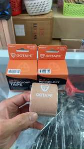 Băng Dán Cơ GOTAPE 5cm x 5m Pre-Cut – Giải Pháp Hỗ Trợ Vận Động Phòng Ngừa Chấn Thương