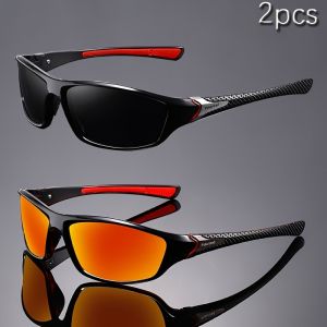 2 Chiếc Kính Full Frame Retro Nhẹ Ống Kính TAC Chống Sương Mù Chèo Thuyền Kayak Hàng Ngày Kính Bảo Vệ Có Vải
