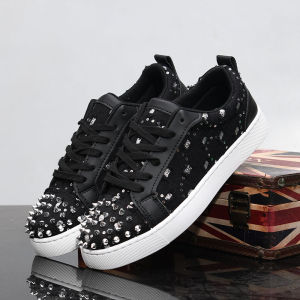 Low-Top Breathable Soft-Soled Canvas Sneakers Stylish And Comfortable for Mens Casual Wear Trendy Flat Heel round Toe Rubber Outsole