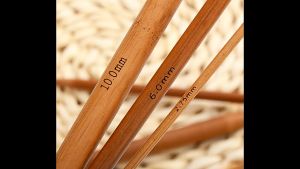 Pzcf 1ชิ้นเสื้อกันหนาวปลายคู่เข็มถักไม้ไผ่แหวนอุปกรณ์ถัก DIY อุปกรณ์บ้านโครเชต์ตะขอ