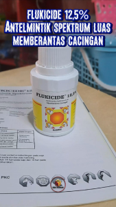 Flukicide 12.5% Obat Cacing Spektrum Luas untuk Hewan & Ternak