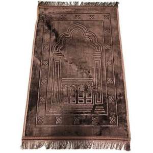 Portable Muslim Prayer Rug Waterproof PU Braided Mat SBlanket 80X120CM imply Print Pouch Travel Home