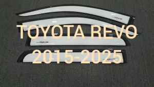 คิ้วกันสาดประตู กันสาด กันสาดประตู คิ้ว สีขาว รุ่น 4ประตู โตโยต้า รีโว้ Toyota Revo 2015 2016 2017 2018 2019 2020 2021 2022 2023 2024 ใส่ร่วมกันได้ A