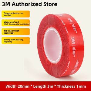 3M Bathroom Self-Adhesive Double-Sided Tape for Full-Length Mirror Wall Sticker No Trace Cosmetic Mirror Fixing Tape