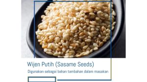 Biji Wijen Putih 100 Gram Berkualitas