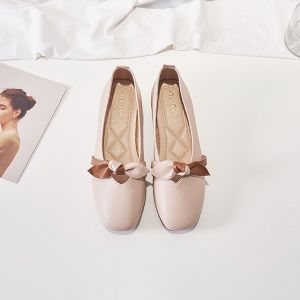 Giày Đế Mềm Mary Janes Cho Nữ Giày Đơn Cổ Điển Giày Đơn Đế Thấp Giày Đơn Đế Mềm Giày Đơn Đế Mềm Có Nơ Giày Đơn Đế Mềm Phong Cách Hàn Quốc