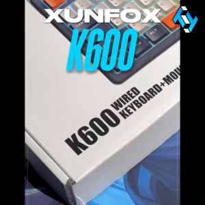 XUNFOX K600 Wired USB RGB Gaming Mouse and Keyboard Bundle 87 Keys