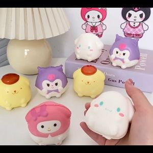 Payoe Mainan Squishy Slow Sanrio Lucu/Decompression Pinch Squeeze Chubby Stress Release Toys