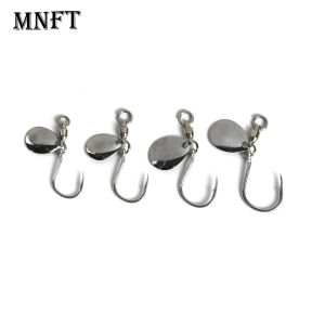 8Pcs 1/0 2/0 3/0 4/0 Saltwater High Carbon Steel Fishing Hooks for Freshwater Single Barbed Bottom Fishing Hooks for Carp Bass