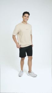 Forest Premium Weight Cotton 260gsm Interlock Knitted Oversized Round Neck Tee T Shirt | Baju T Shirt Lelaki - 23989